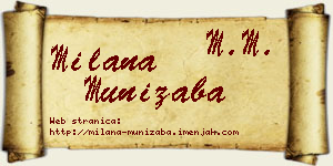 Milana Munižaba vizit kartica